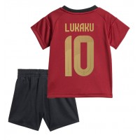 Camisa de Futebol Bélgica Romelu Lukaku #10 Equipamento Principal Infantil Europeu 2024 Manga Curta (+ Calças curtas)